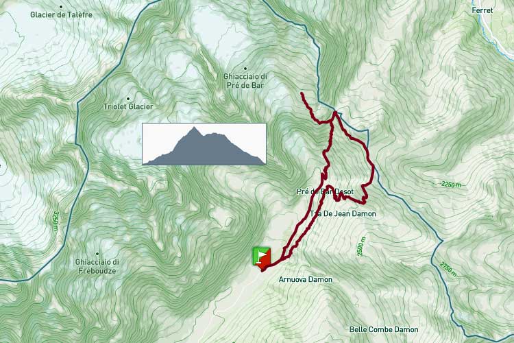 Giro Arnouva, col Petit Ferret, biv. Fiorio, col Grand Ferret