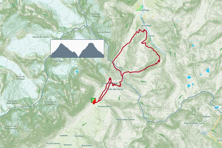 Giro Arnouva, col Grand Ferret, Ferret (CH), col Petit Ferret