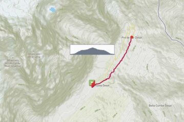 Courmayeur: Arnouva, rif. Elena (su sentiero TMB) a/r