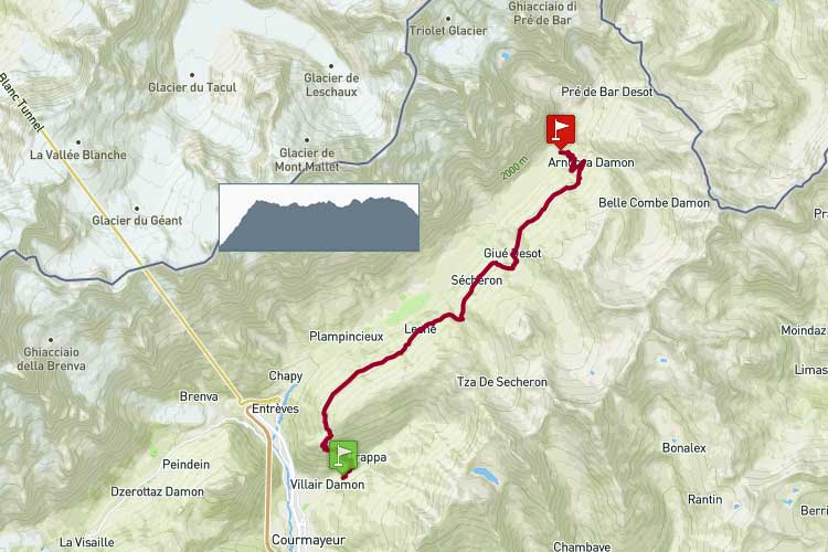 Giro “balconata Val Ferret”, da Villair a Arnouva