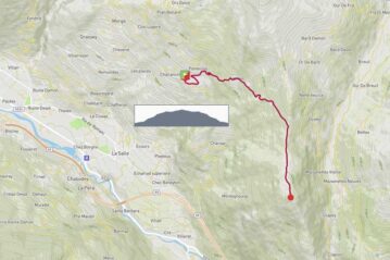 La Salle: Challancin, col de Bard, court de Bard a/r
