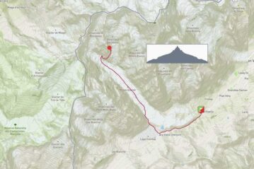 Courmayeur: La Visaille, Combal, rif. Gonella a/r