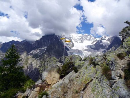 Arrivo sulla cresta del Mont Chétif (2343 m).
