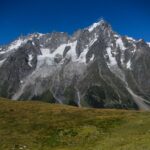 Il Dente del Gigante e le Grandes Jorasses dalla cresta del Mont de la Saxe