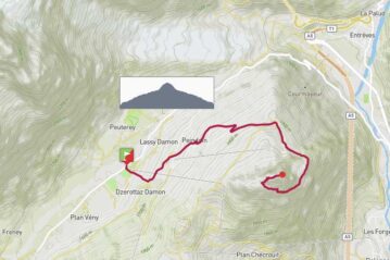 Courmayeur: Zerotta, Pré de Pascal, mont Chétif a/r